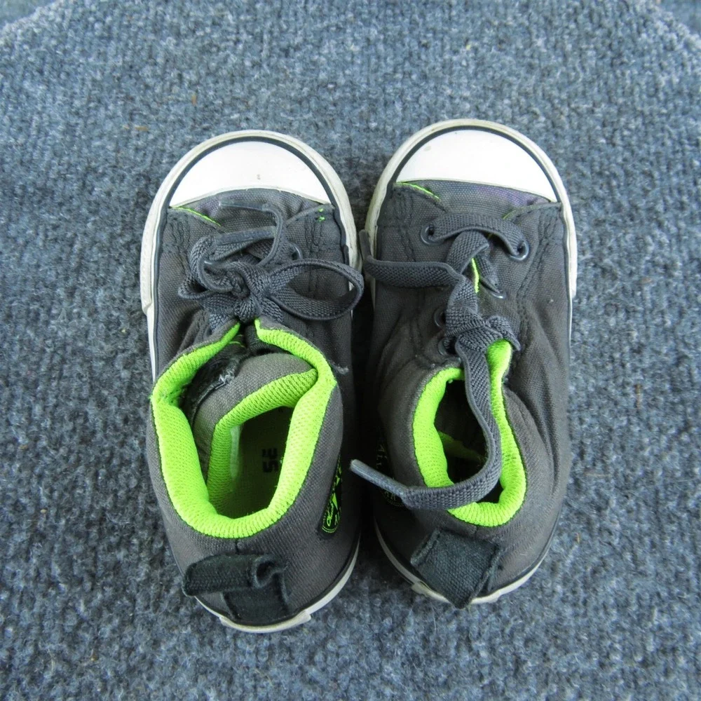Converse Boys Sneaker Size T 6 Medium Shoes Gray Fabric Lace‎ Up